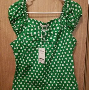 MUXXN Polka Dot Pinup Top